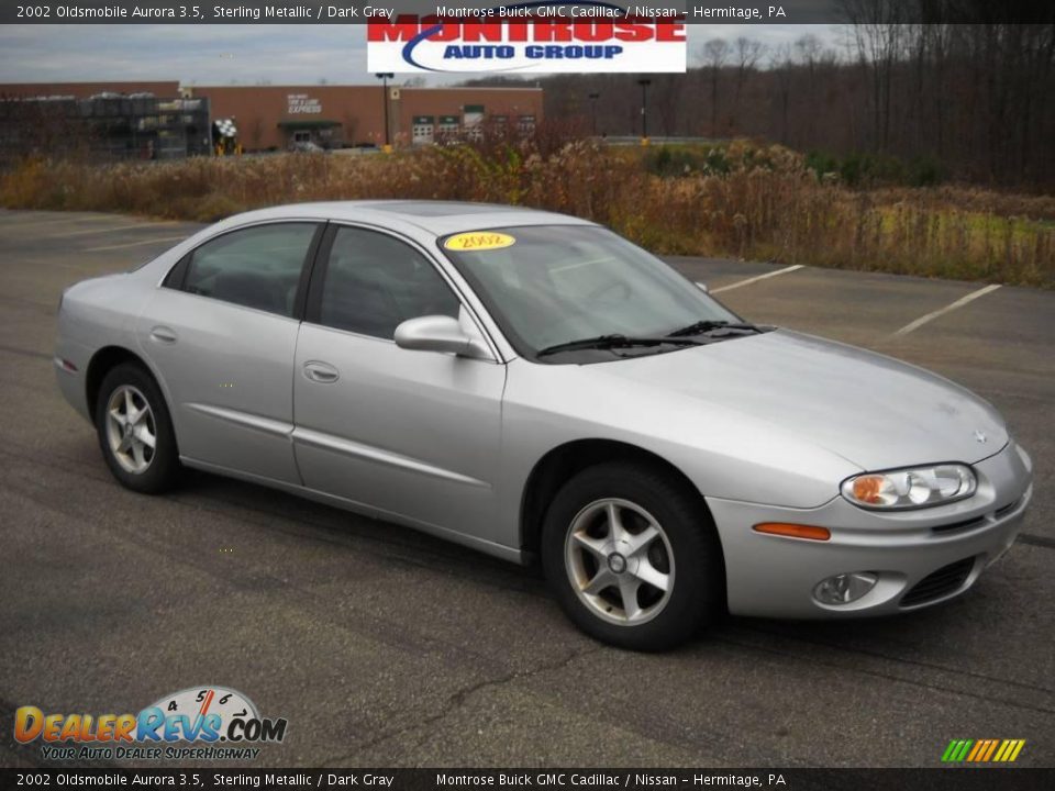 2002 Oldsmobile Aurora 3.5 Sterling Metallic / Dark Gray Photo #24