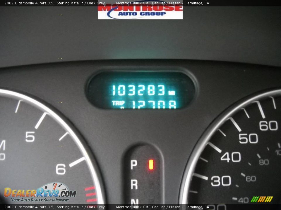 2002 Oldsmobile Aurora 3.5 Sterling Metallic / Dark Gray Photo #30