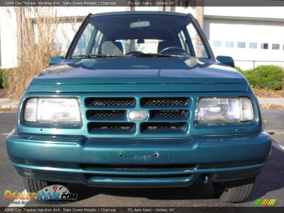 1996 Geo Tracker Hardtop 4x4 Slate Green Metallic / Charcoal Photo #2