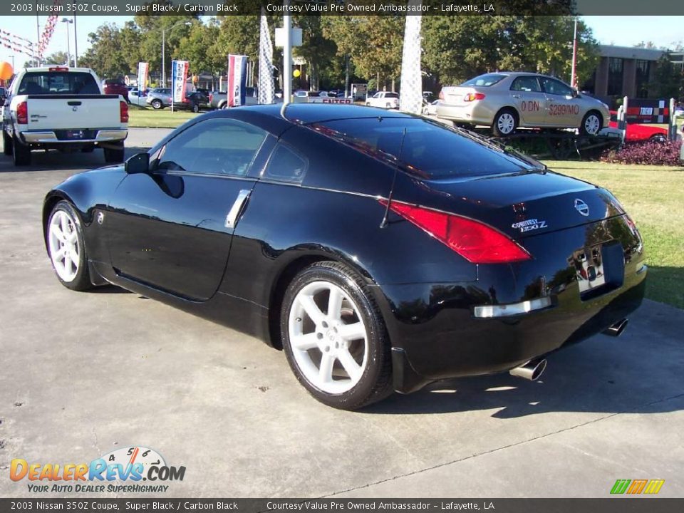 2003 Nissan 350Z Coupe Super Black / Carbon Black Photo #3