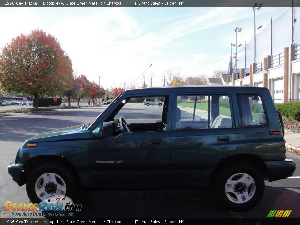 1996 Geo Tracker Hardtop 4x4 Slate Green Metallic / Charcoal Photo #3
