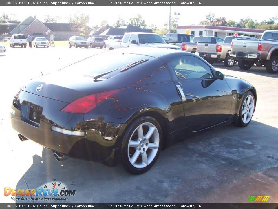 2003 Nissan 350Z Coupe Super Black / Carbon Black Photo #5