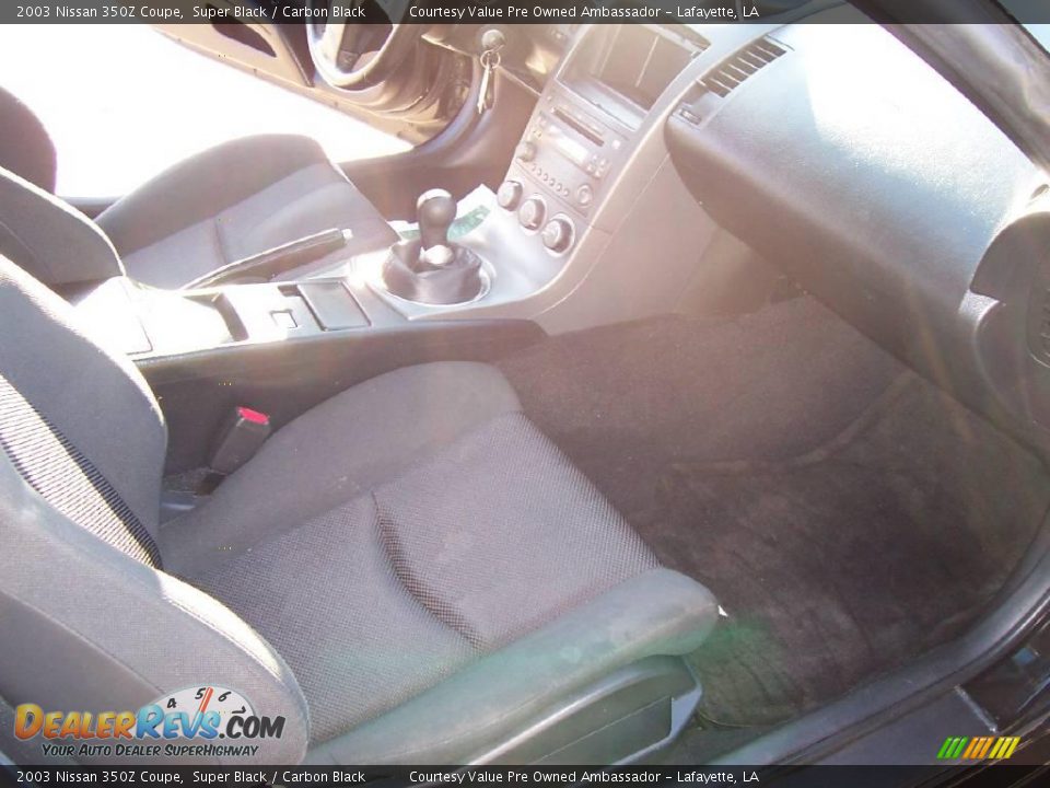 2003 Nissan 350Z Coupe Super Black / Carbon Black Photo #8
