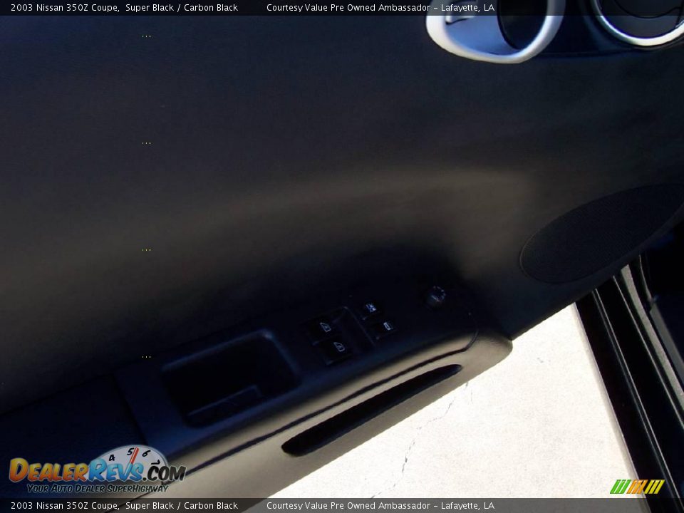 2003 Nissan 350Z Coupe Super Black / Carbon Black Photo #9
