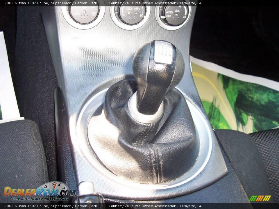 2003 Nissan 350Z Coupe Super Black / Carbon Black Photo #13