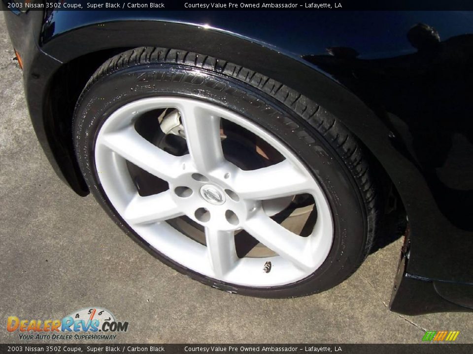2003 Nissan 350Z Coupe Super Black / Carbon Black Photo #14