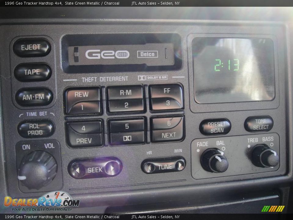 1996 Geo Tracker Hardtop 4x4 Slate Green Metallic / Charcoal Photo #14