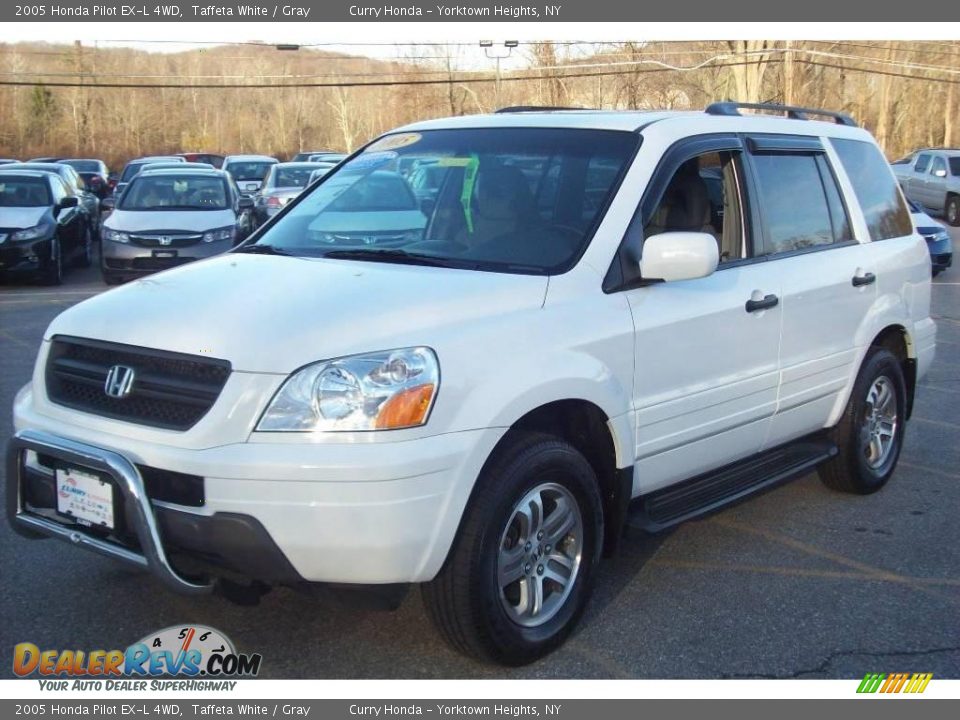 2005 Honda Pilot EX-L 4WD Taffeta White / Gray Photo #1