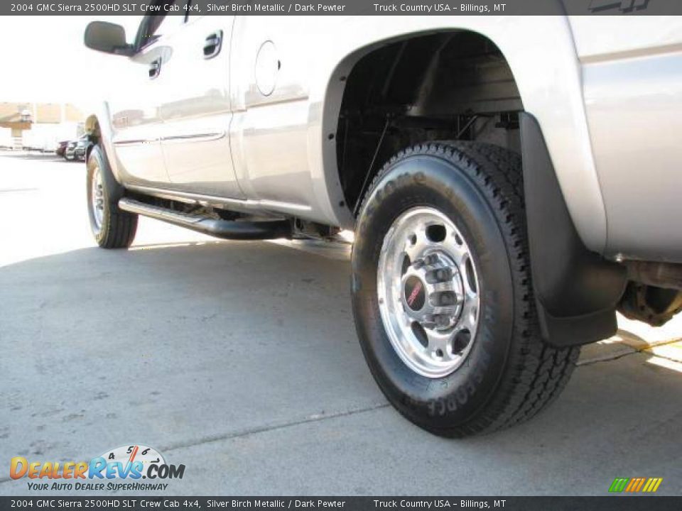 2004 GMC Sierra 2500HD SLT Crew Cab 4x4 Silver Birch Metallic / Dark Pewter Photo #7