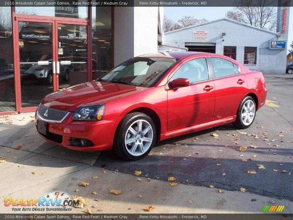 2010 Mitsubishi Galant Sport Edition Rave Red Pearl / Medium Gray Photo #1