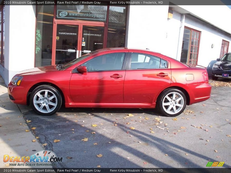 2010 Mitsubishi Galant Sport Edition Rave Red Pearl / Medium Gray Photo #2