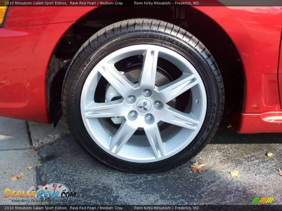 2010 Mitsubishi Galant Sport Edition Rave Red Pearl / Medium Gray Photo #3
