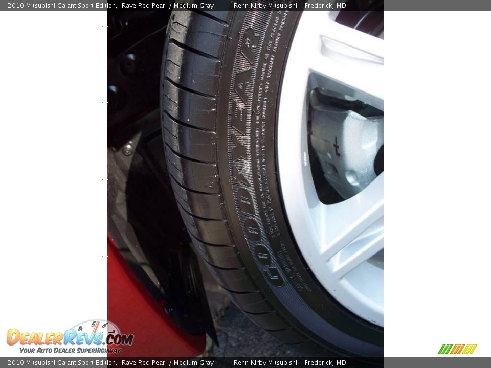 2010 Mitsubishi Galant Sport Edition Rave Red Pearl / Medium Gray Photo #4