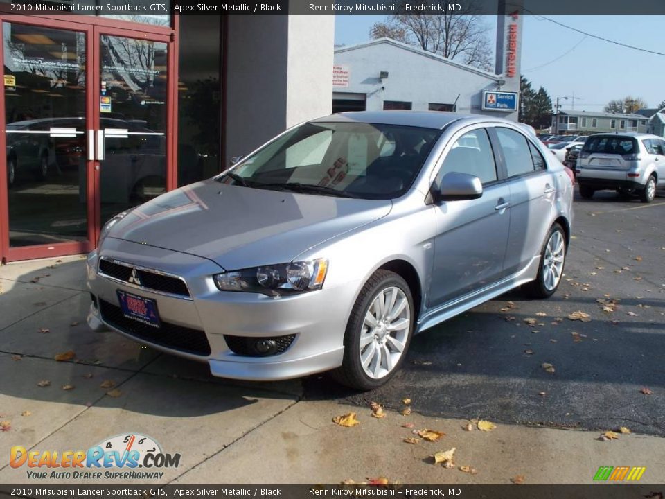 2010 Mitsubishi Lancer Sportback GTS Apex Silver Metallic / Black Photo #1