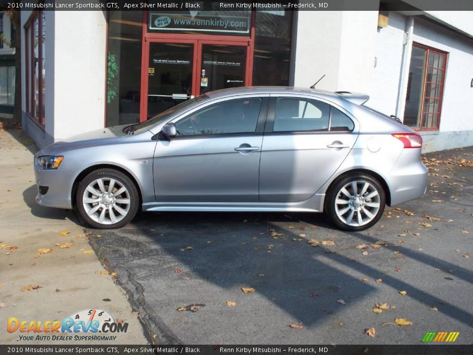 2010 Mitsubishi Lancer Sportback GTS Apex Silver Metallic / Black Photo #2