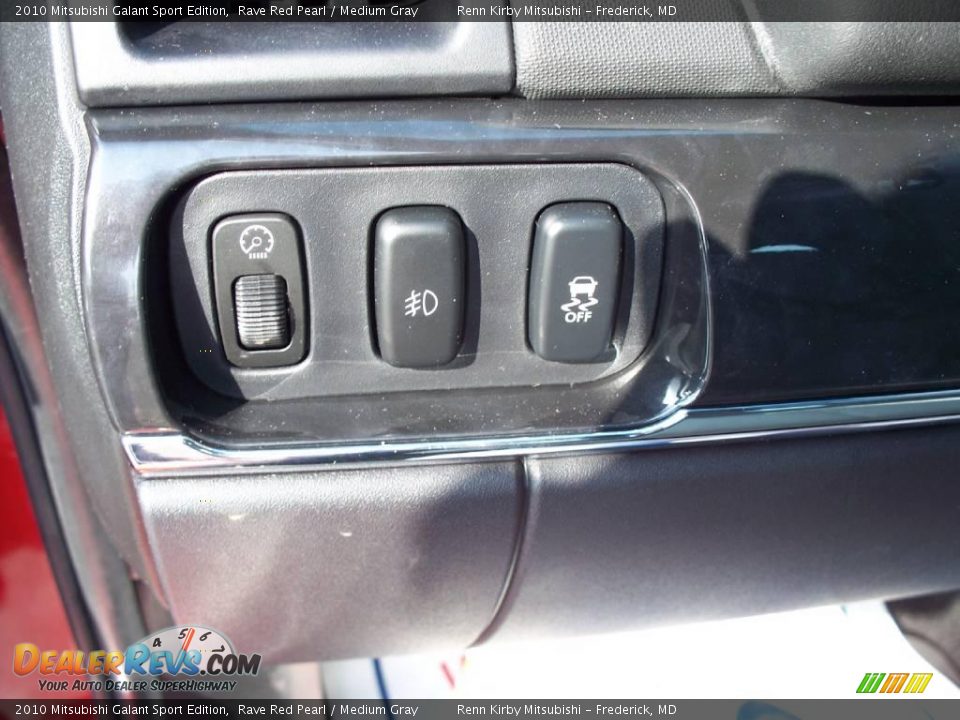 2010 Mitsubishi Galant Sport Edition Rave Red Pearl / Medium Gray Photo #8
