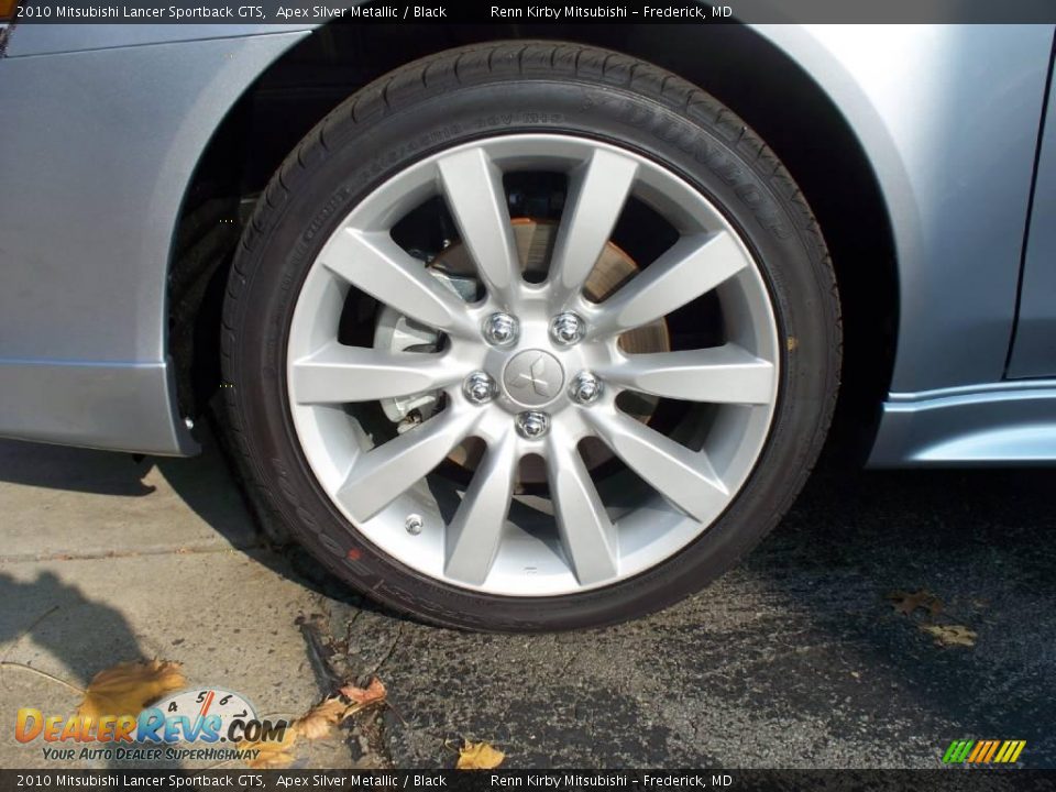 2010 Mitsubishi Lancer Sportback GTS Apex Silver Metallic / Black Photo #3