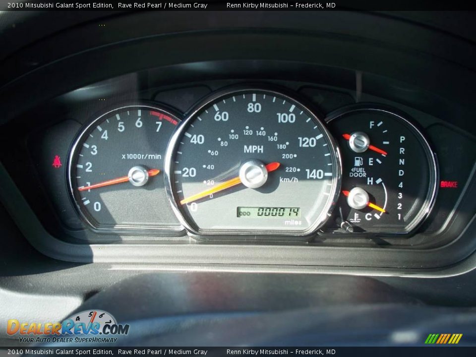 2010 Mitsubishi Galant Sport Edition Rave Red Pearl / Medium Gray Photo #9