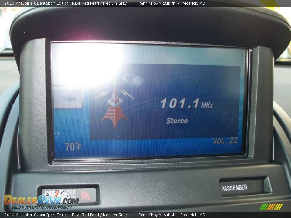 2010 Mitsubishi Galant Sport Edition Rave Red Pearl / Medium Gray Photo #11