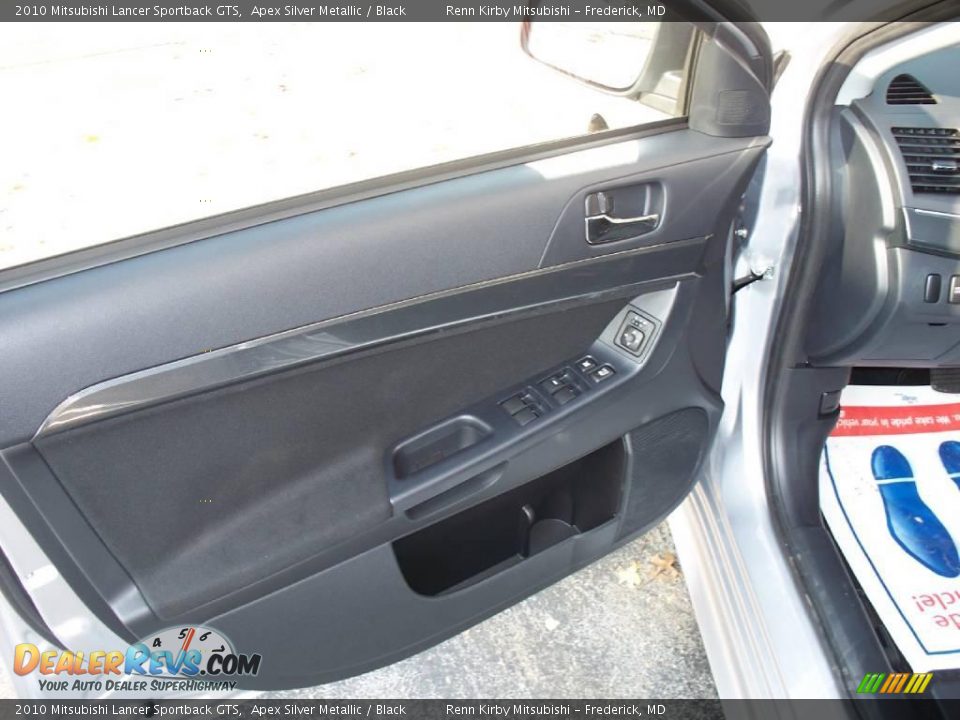 2010 Mitsubishi Lancer Sportback GTS Apex Silver Metallic / Black Photo #6