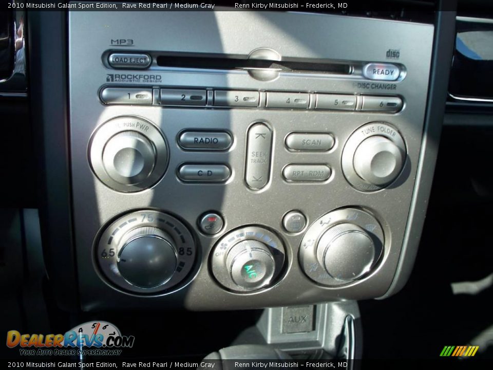 2010 Mitsubishi Galant Sport Edition Rave Red Pearl / Medium Gray Photo #13