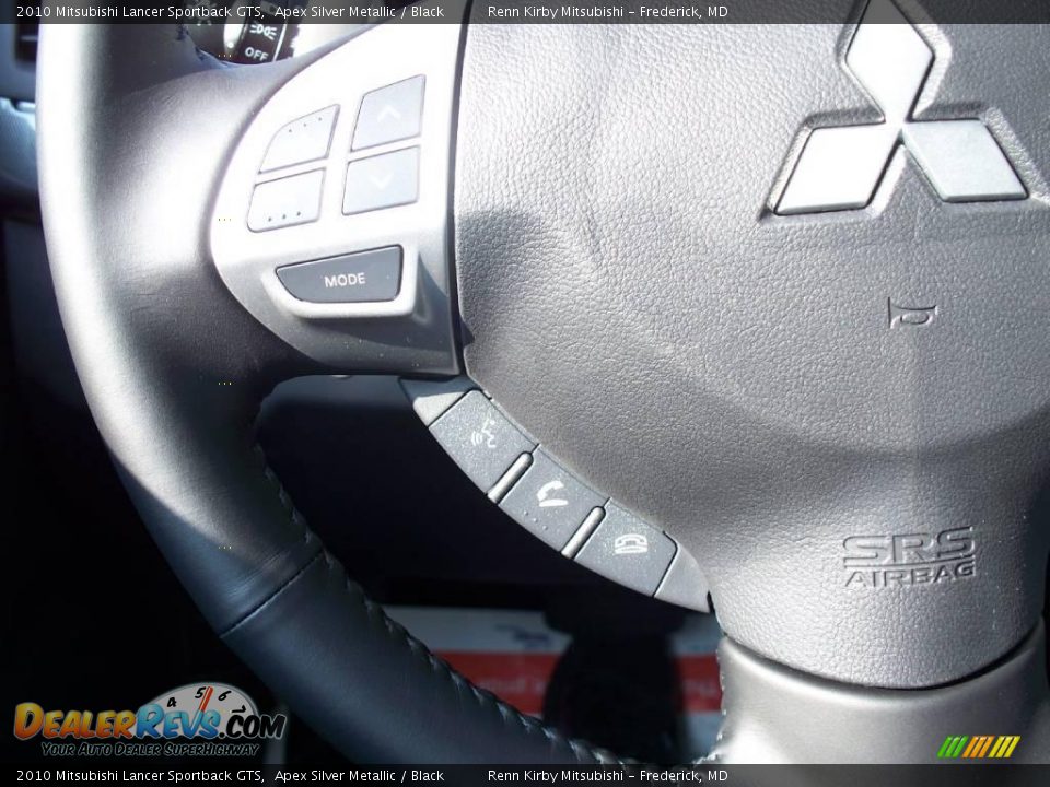 2010 Mitsubishi Lancer Sportback GTS Apex Silver Metallic / Black Photo #8