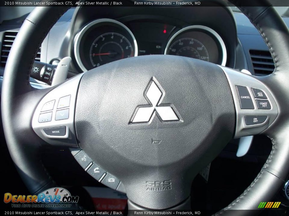 2010 Mitsubishi Lancer Sportback GTS Apex Silver Metallic / Black Photo #9