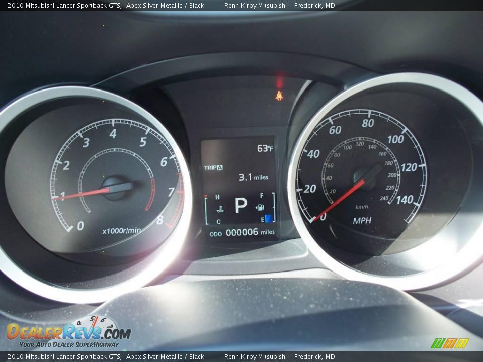 2010 Mitsubishi Lancer Sportback GTS Apex Silver Metallic / Black Photo #10