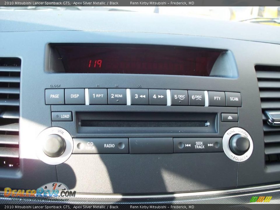 2010 Mitsubishi Lancer Sportback GTS Apex Silver Metallic / Black Photo #11
