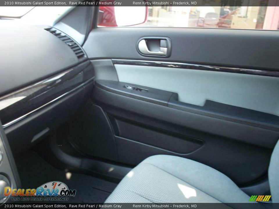 2010 Mitsubishi Galant Sport Edition Rave Red Pearl / Medium Gray Photo #17