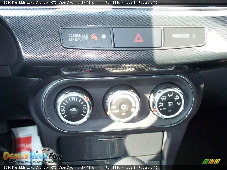 2010 Mitsubishi Lancer Sportback GTS Apex Silver Metallic / Black Photo #12