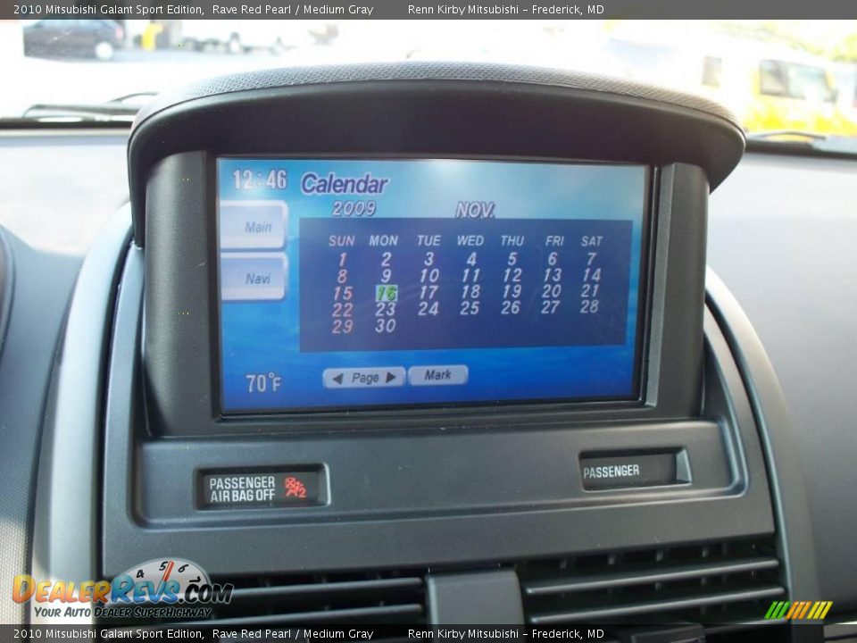 2010 Mitsubishi Galant Sport Edition Rave Red Pearl / Medium Gray Photo #18