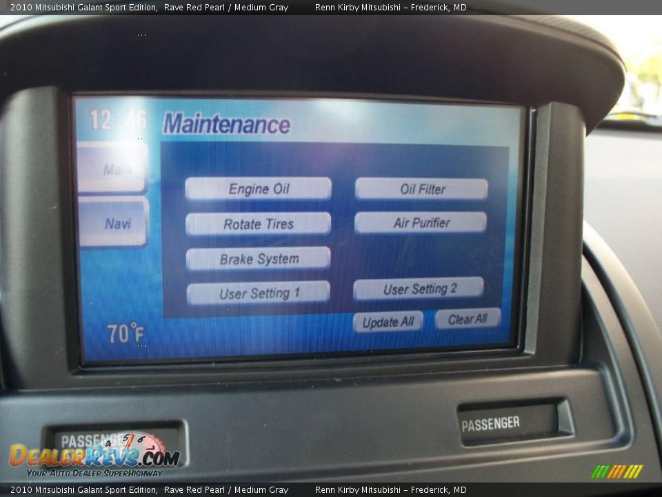 2010 Mitsubishi Galant Sport Edition Rave Red Pearl / Medium Gray Photo #19