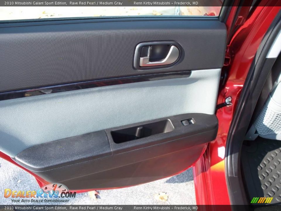 2010 Mitsubishi Galant Sport Edition Rave Red Pearl / Medium Gray Photo #23