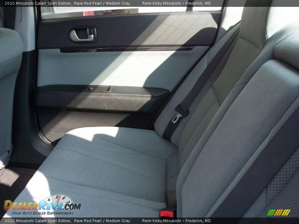 2010 Mitsubishi Galant Sport Edition Rave Red Pearl / Medium Gray Photo #25