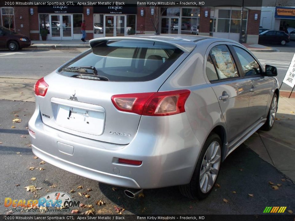 2010 Mitsubishi Lancer Sportback GTS Apex Silver Metallic / Black Photo #21