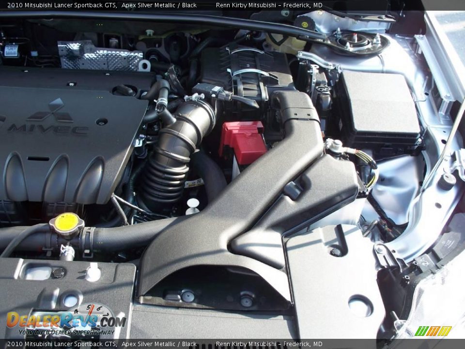 2010 Mitsubishi Lancer Sportback GTS Apex Silver Metallic / Black Photo #24