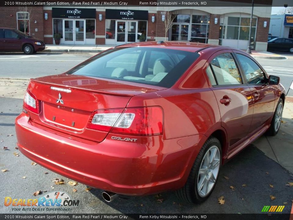 2010 Mitsubishi Galant Sport Edition Rave Red Pearl / Medium Gray Photo #29