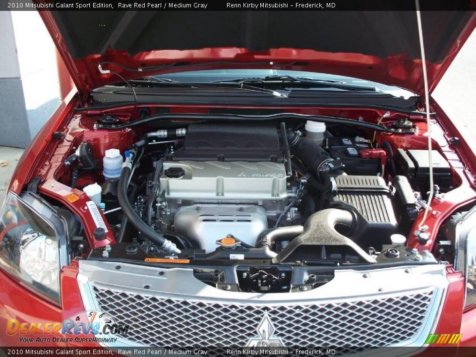 2010 Mitsubishi Galant Sport Edition Rave Red Pearl / Medium Gray Photo #30