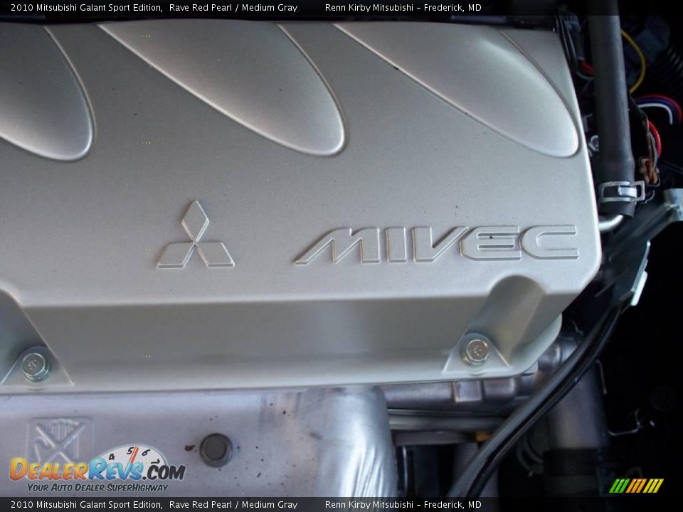 2010 Mitsubishi Galant Sport Edition Rave Red Pearl / Medium Gray Photo #31