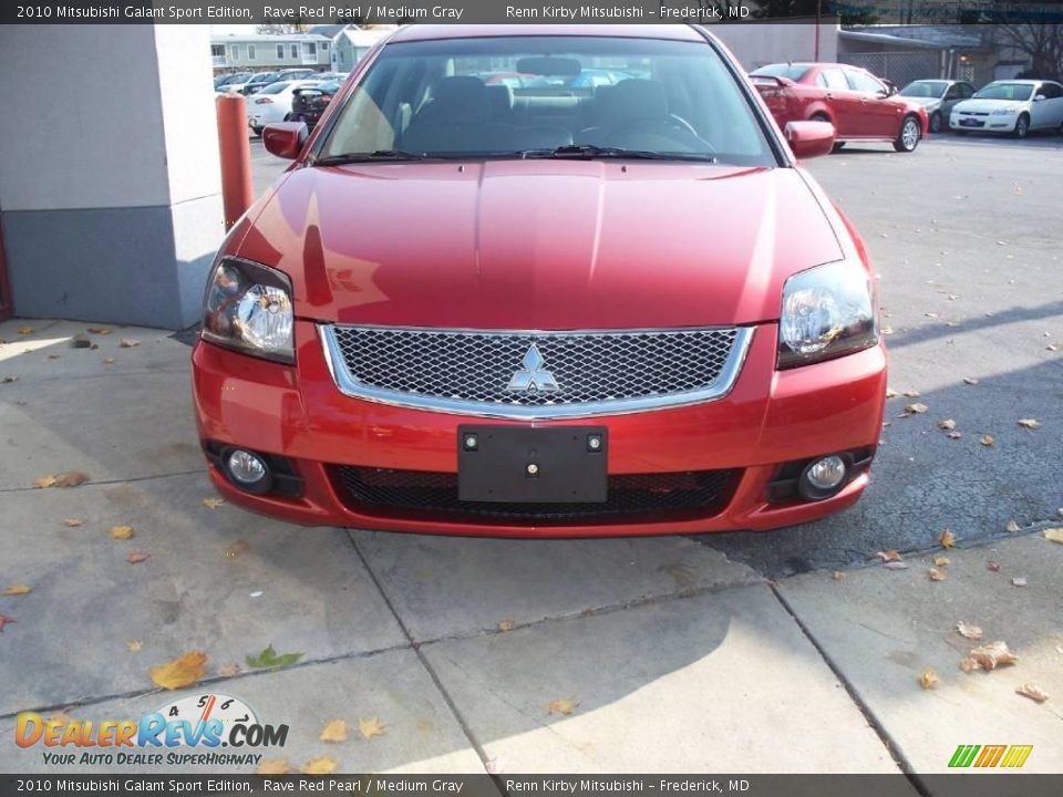 2010 Mitsubishi Galant Sport Edition Rave Red Pearl / Medium Gray Photo #33