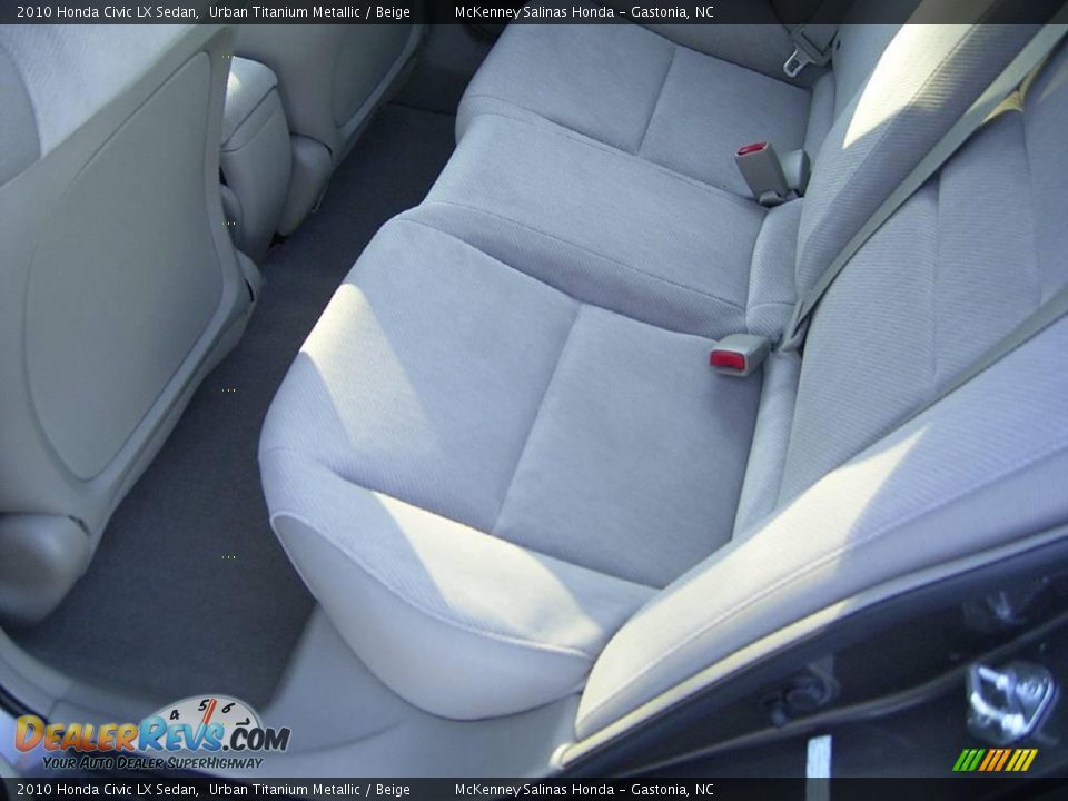 2010 Honda Civic LX Sedan Urban Titanium Metallic / Beige Photo #12