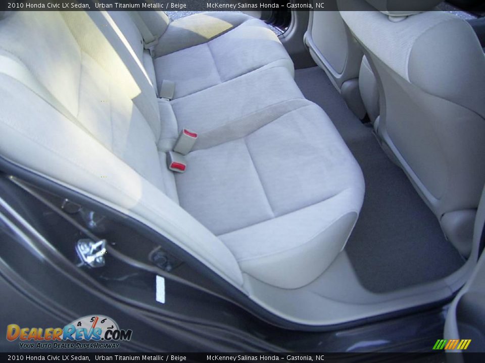 2010 Honda Civic LX Sedan Urban Titanium Metallic / Beige Photo #14