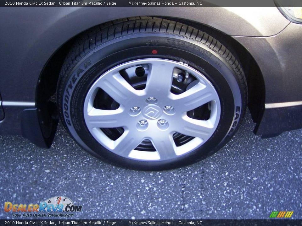 2010 Honda Civic LX Sedan Urban Titanium Metallic / Beige Photo #19