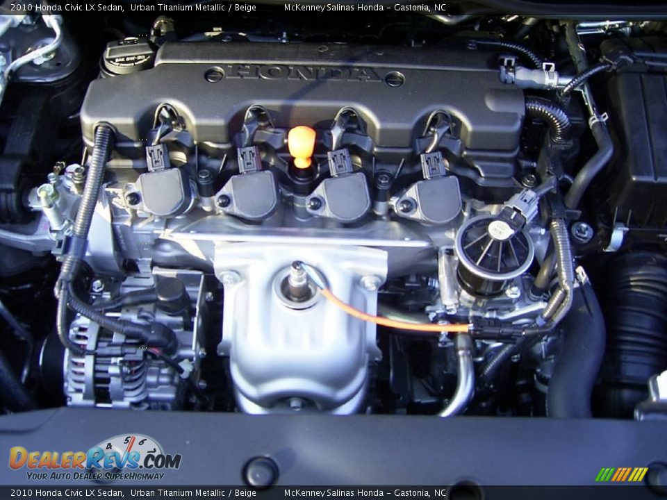 2010 Honda Civic LX Sedan Urban Titanium Metallic / Beige Photo #22