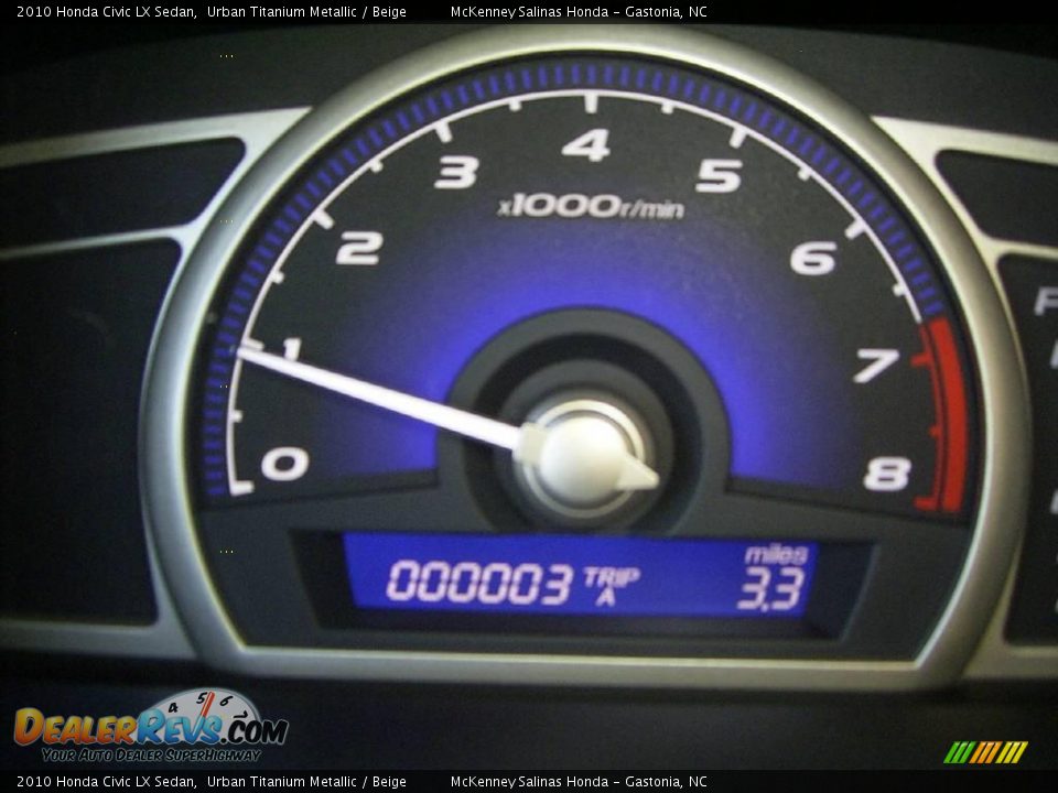 2010 Honda Civic LX Sedan Urban Titanium Metallic / Beige Photo #27