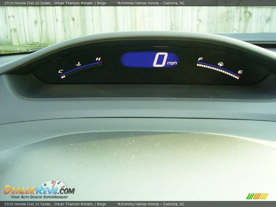 2010 Honda Civic LX Sedan Urban Titanium Metallic / Beige Photo #28
