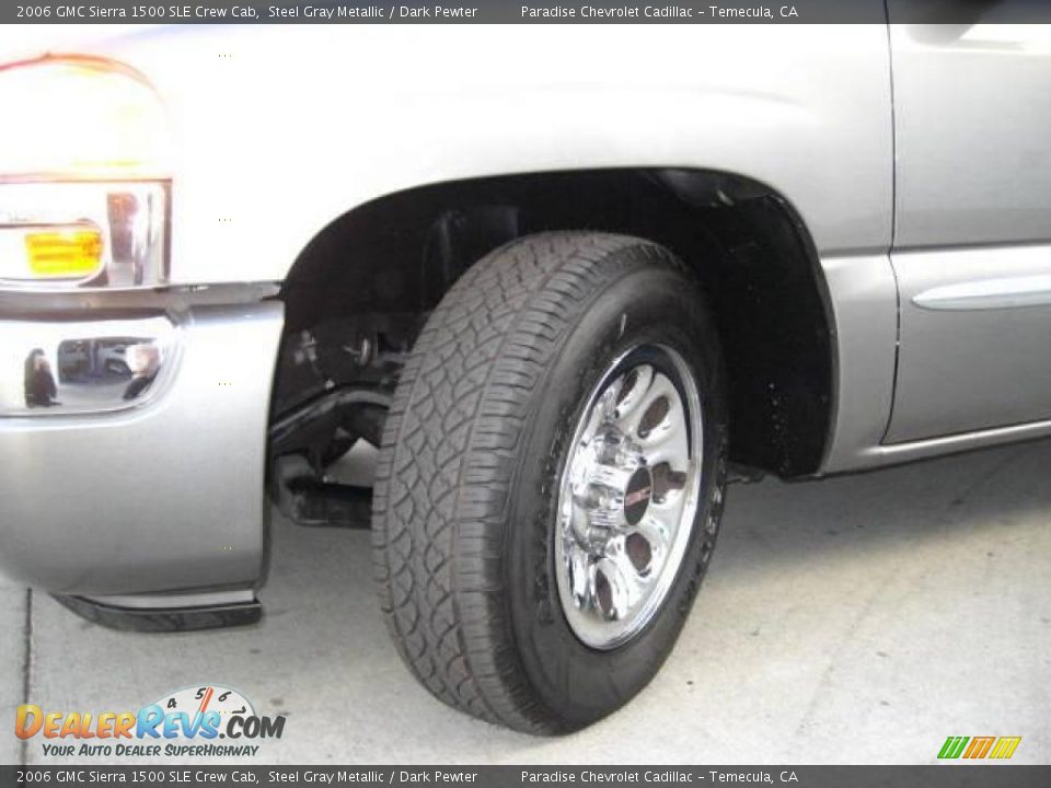 2006 GMC Sierra 1500 SLE Crew Cab Steel Gray Metallic / Dark Pewter Photo #5