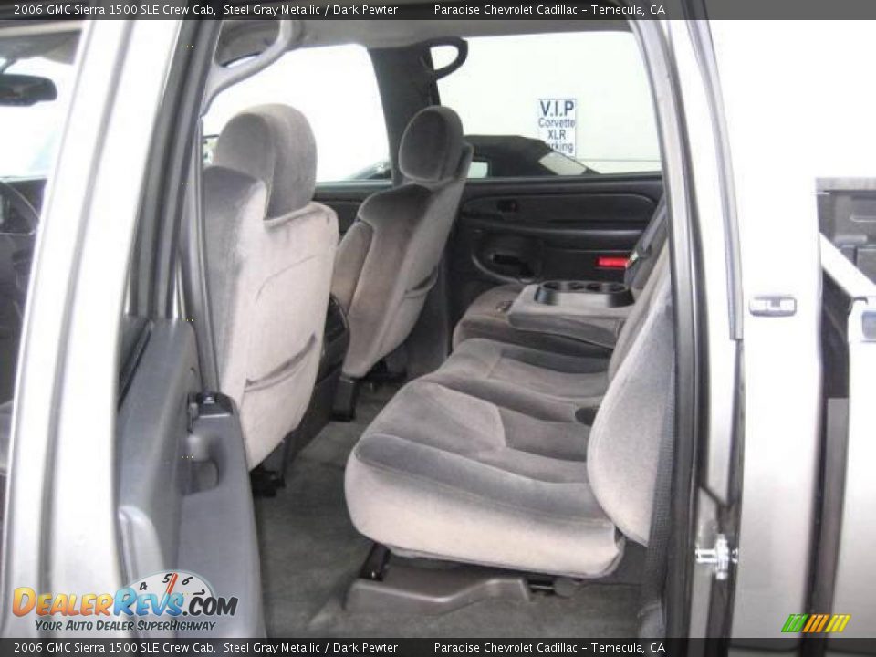 2006 GMC Sierra 1500 SLE Crew Cab Steel Gray Metallic / Dark Pewter Photo #7