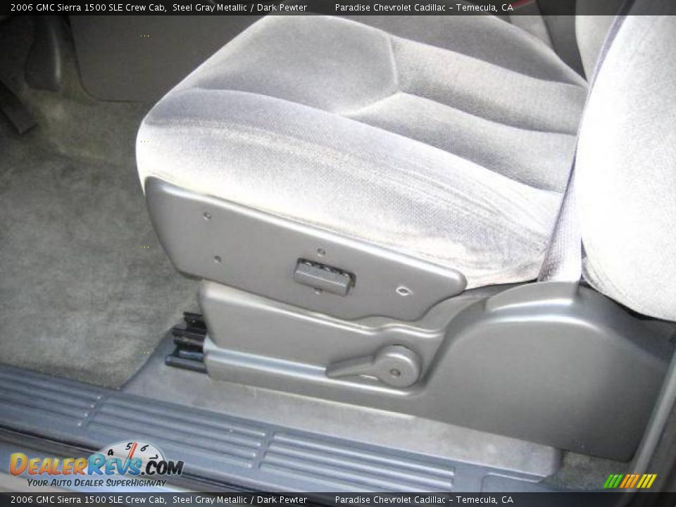 2006 GMC Sierra 1500 SLE Crew Cab Steel Gray Metallic / Dark Pewter Photo #12